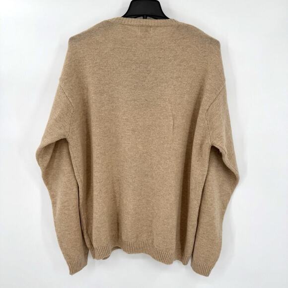 VTG 80s St Johns Bay Oversized Argyle Sweater Mens XL 100% Washable Lambswool - Picture 2 of 6